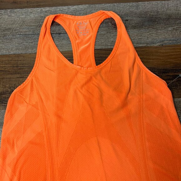 Nux Womens Lightweight‎ Racerback Tank Size M Orange Longline Logo NEW - Picture 3 of 6